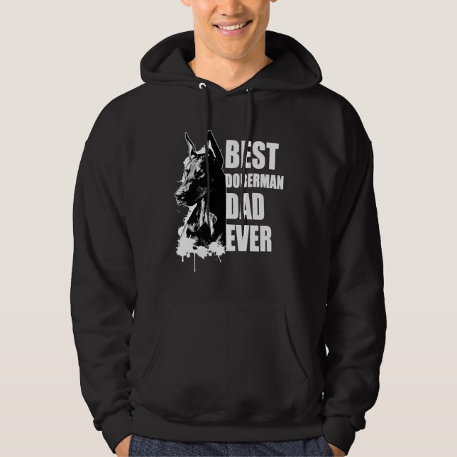 Sudadera Best Doberman Dad Doberman Pinscher (Anverso)