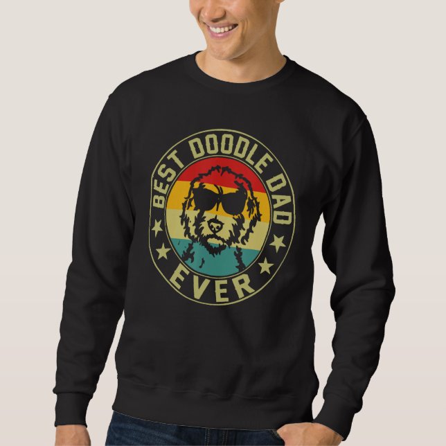 Sudadera Best Doodle Dad Ever Goldendoodle 4th Of July (Anverso)