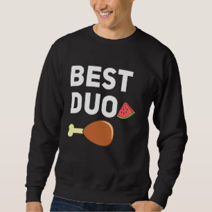 Sudadera Best Duo Funny Fried Chicken Watermelon