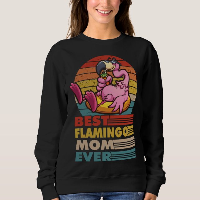 Sudadera best flamingo mom ever for a flamingo  mothersday (Anverso)