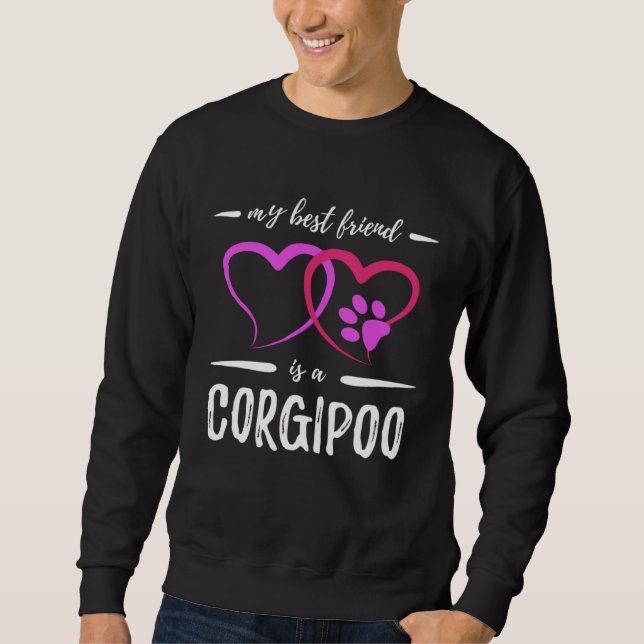 Sudadera Best Friend Corgipoo Dog  Dog Mom  Idea (Anverso)