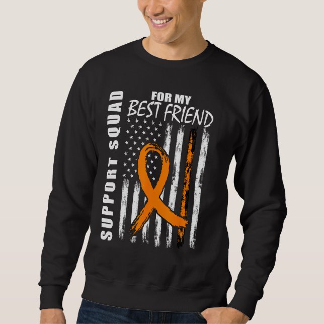 Sudadera Best Friend Support Leukemia Awareness Flag Suppor (Anverso)