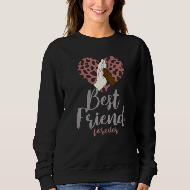 Sudadera Best Friends Forever  Women Human Doggy Love BFF (Anverso)