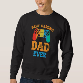 Sudadera Best Gaming Dad Ever  Dad Design Cute Father Quote
