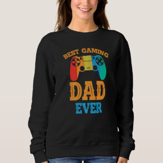 Sudadera Best Gaming Dad Ever  Dad Design Cute Father Quote