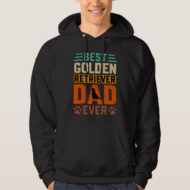 Sudadera Best Golden Retriever Dad ever Dog  Saying (Anverso)