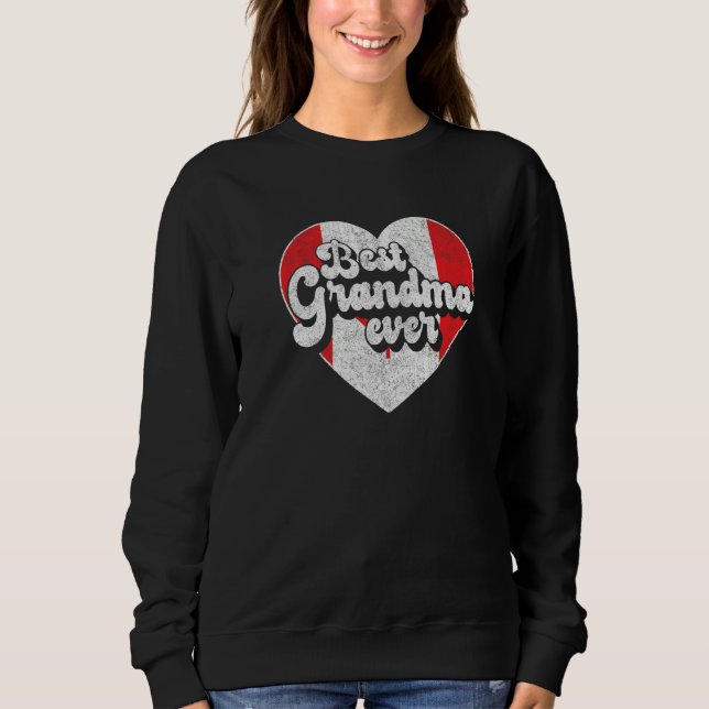 Sudadera Best Grandma Ever Canada Flag Canadian Grandma (Anverso)