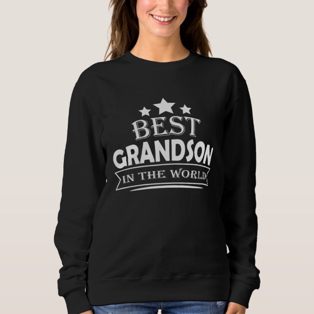 Sudadera Best Grandson In The World (Anverso)
