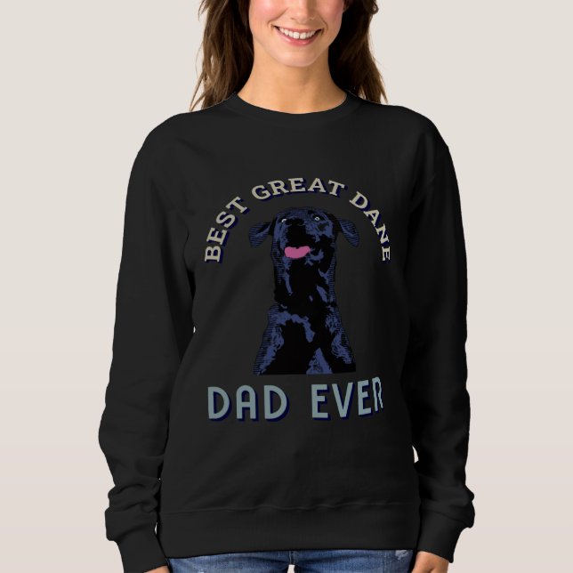 Sudadera Best Great Dane Dad Ever Cool Dog Great Dane (Anverso)