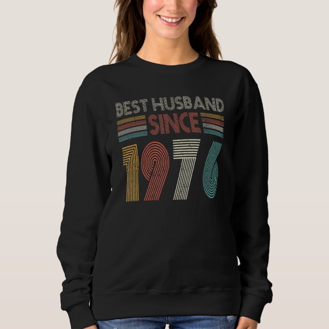 Sudadera Best Husband Since 1976 46th wedding anniversary (Anverso)