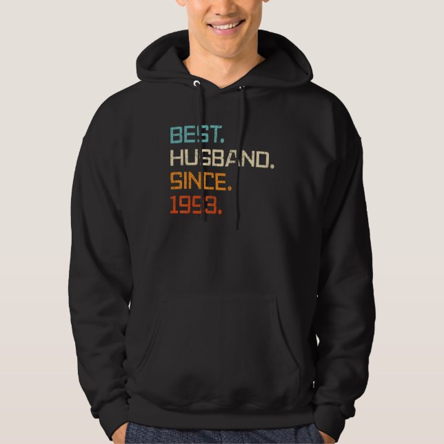 Sudadera Best Husband Since 1993 30th Wedding Anniversary F (Anverso)