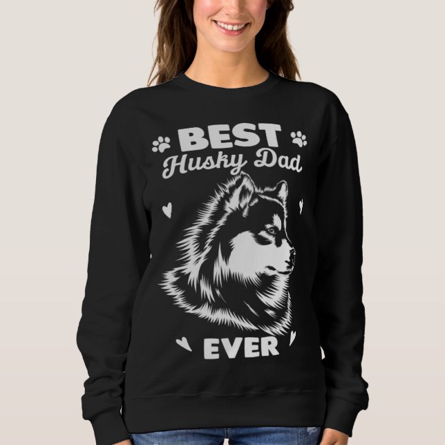 Sudadera Best Husky Dad Siberian Husky (Anverso)