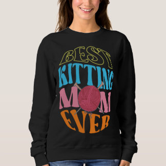Sudadera Best Knitting Mom Ever Crochet Yarn Collector Moth