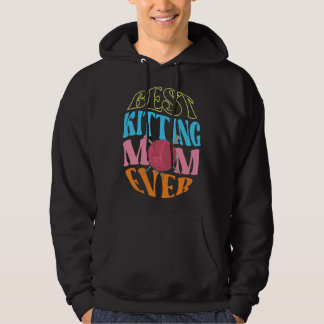 Sudadera Best Knitting Mom Ever Crochet Yarn Collector Moth