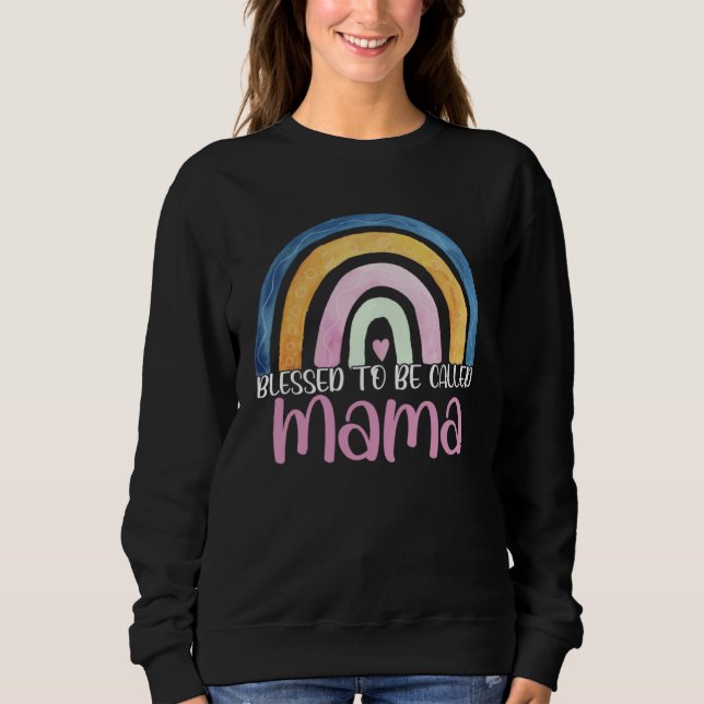 Sudadera Best Mama Mother s Day Blessed To Be Called Mama R (Anverso)