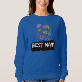 Sudadera Best Mama Watercolour Flowers sweatshirt