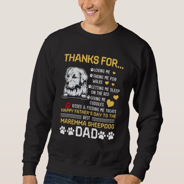 Sudadera Best Maremma sheepdog Dog Dad Happy Father s Day (Anverso)