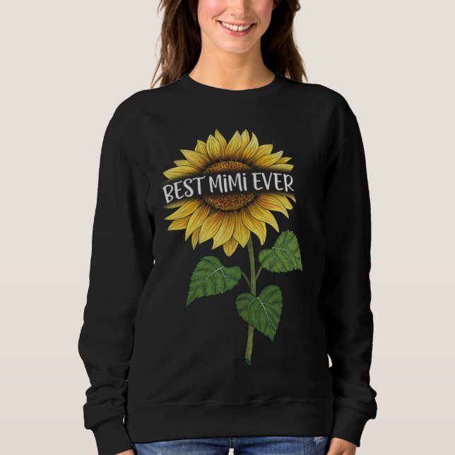 Sudadera Best MiMi Ever Sunflower (Anverso)