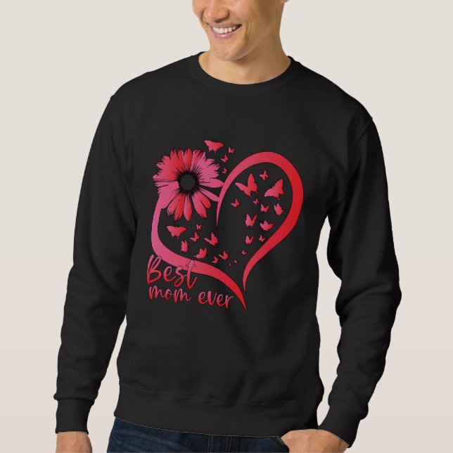 Sudadera Best Mom Ever Happy Mothers Day 2023 Butterfly Mom (Anverso)