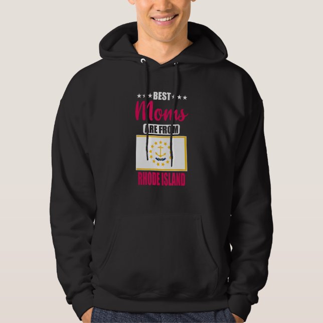 Sudadera Best Moms are from Rhode Island (Anverso)