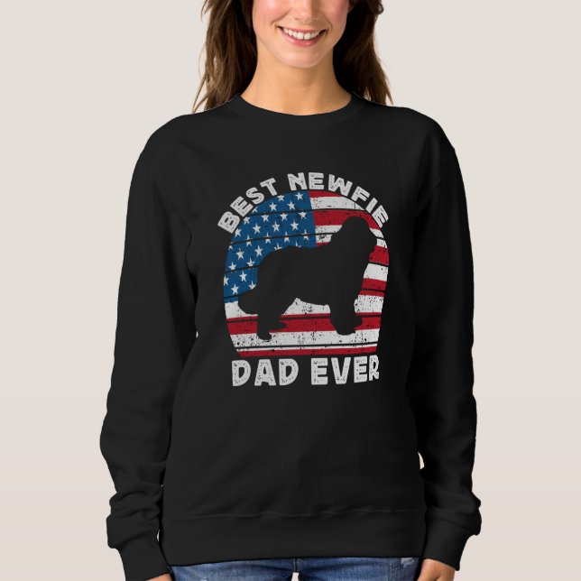Sudadera Best Newfie Dad For Men Newfy Newfoundland Dog Ame (Anverso)
