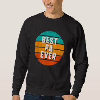 Sudadera Best Pa Ever Retro Vintage Cool  Family
