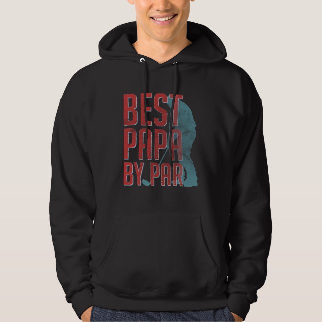 Sudadera Best Papa by Par Golf   Father s Day Dad Golfer (Anverso)