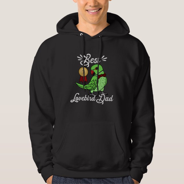 Sudadera Best Parrot Dad I Green Indian Ringneck (Anverso)