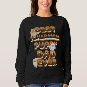Sudadera Best Pomeranian Dad Ever Golden Text
