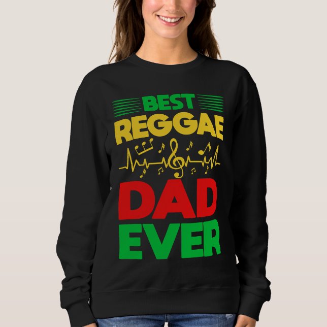 Sudadera Best Reggae Dad Ever I Rasta I Rastafari I Jamaica (Anverso)