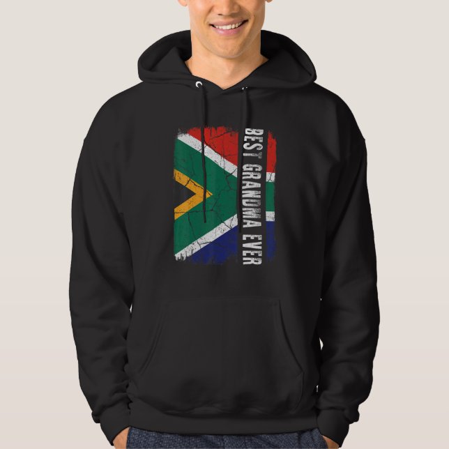 Sudadera Best South African Grandma Ever Africa Flag Mother (Anverso)