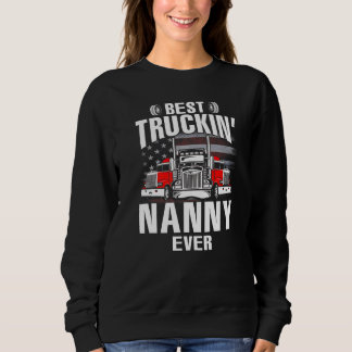 Sudadera Best Truckin' NANNY Ever USA Flag Father's Day  