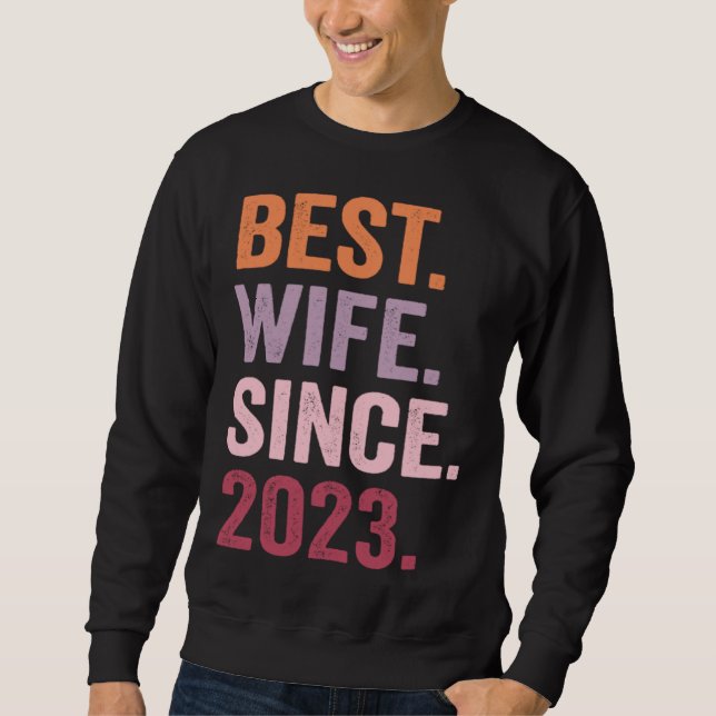 Sudadera Best Wife Since 2023 (Anverso)