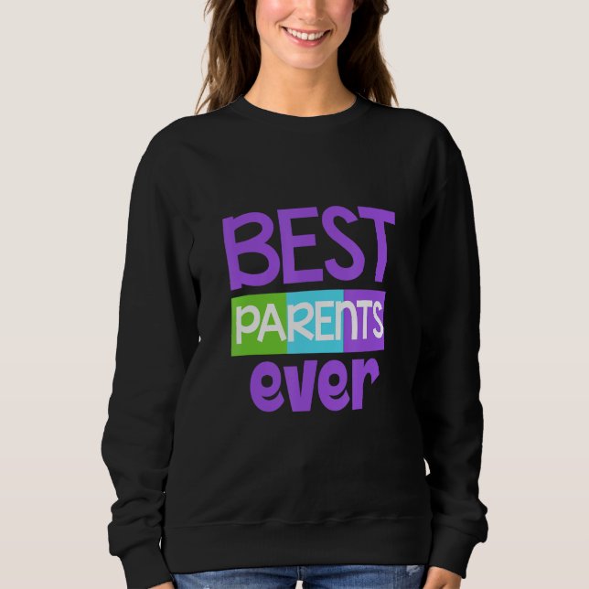 Sudadera Bester Parent Mum Mother Dad Father (Anverso)
