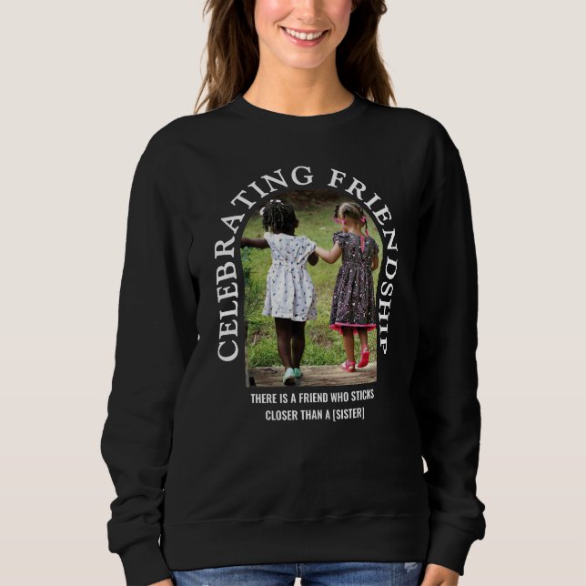 Sudadera Besties CELEBRANDO AMISTAD Amigos cristianos (Anverso)