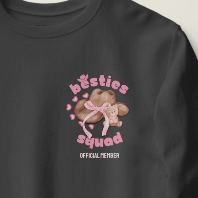 Sudadera BESTIES SQUAD Western Cowgirl Coquette Pocket (Subido por el creador)