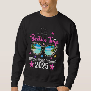 Sudadera Besties Trip 2025 Verano Gafas De Sol Hilton Head