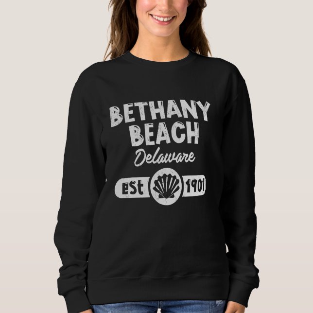 Sudadera Bethany Beach Delaware Vintage Souvenir (Anverso)
