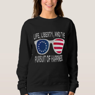 Sudadera Betsy Ross 4 De Julio Bandera Americana Gafas De S