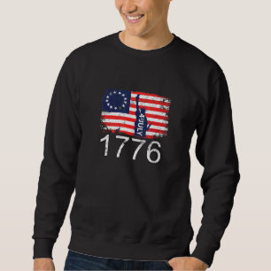 Sudadera Betsy Ross 4 De Julio Bandera Estadounidense 1776 