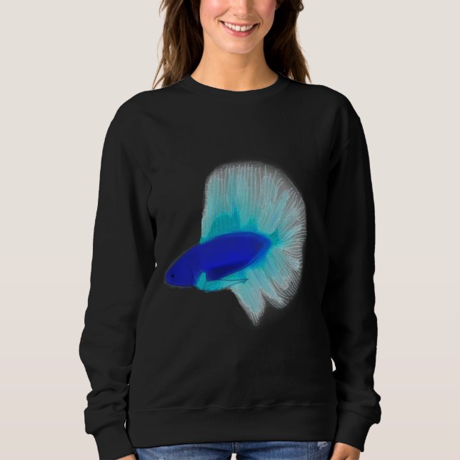 Sudadera Betta Fish Blue 66 (Anverso)