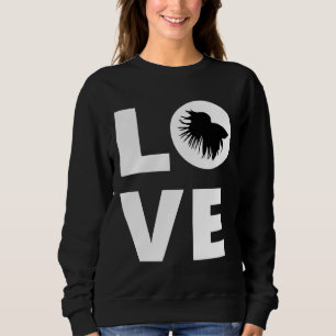 Sudadera Betta Fish Love Betta Fish Siamese Fighing Fish F