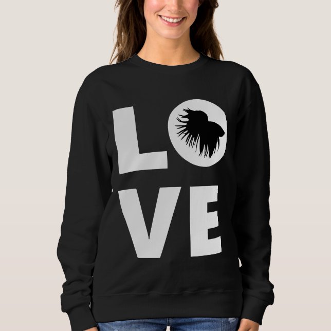 Sudadera Betta Fish Love Betta Fish Siamese Fighing Fish F (Anverso)