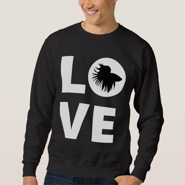 Sudadera Betta Fish Love Betta Fish Siamese Fighing Fish F (Anverso)