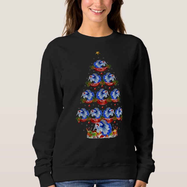 Sudadera Betta Fish  Xmas Holiday Santa Betta Christmas Tre (Anverso)