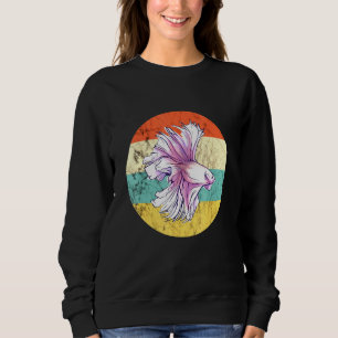 Sudadera Betta Splendens Pescado Siamés Fish Retro S