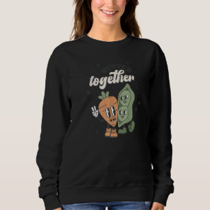 Sudadera Better Together Peas and Carrot Retro Valentines D