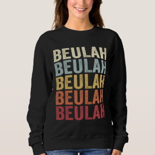 Sudadera Beulah Dakota del Norte Beulah ND Texto Retro Anti