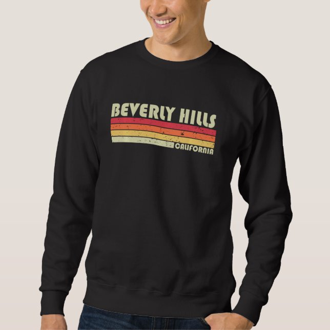 Sudadera Beverly Hills Ca California Funny City Home Roots (Anverso)