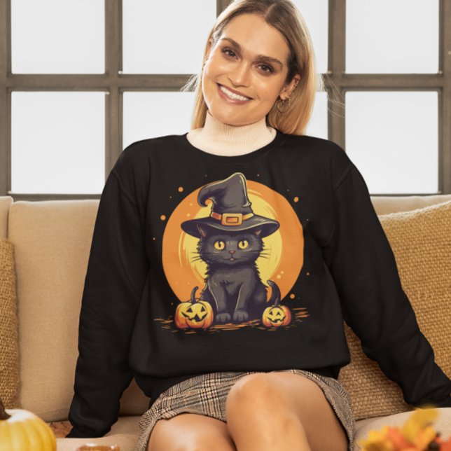 Sudadera Bewitando el gato Kitty de Halloween (Subido por el creador)